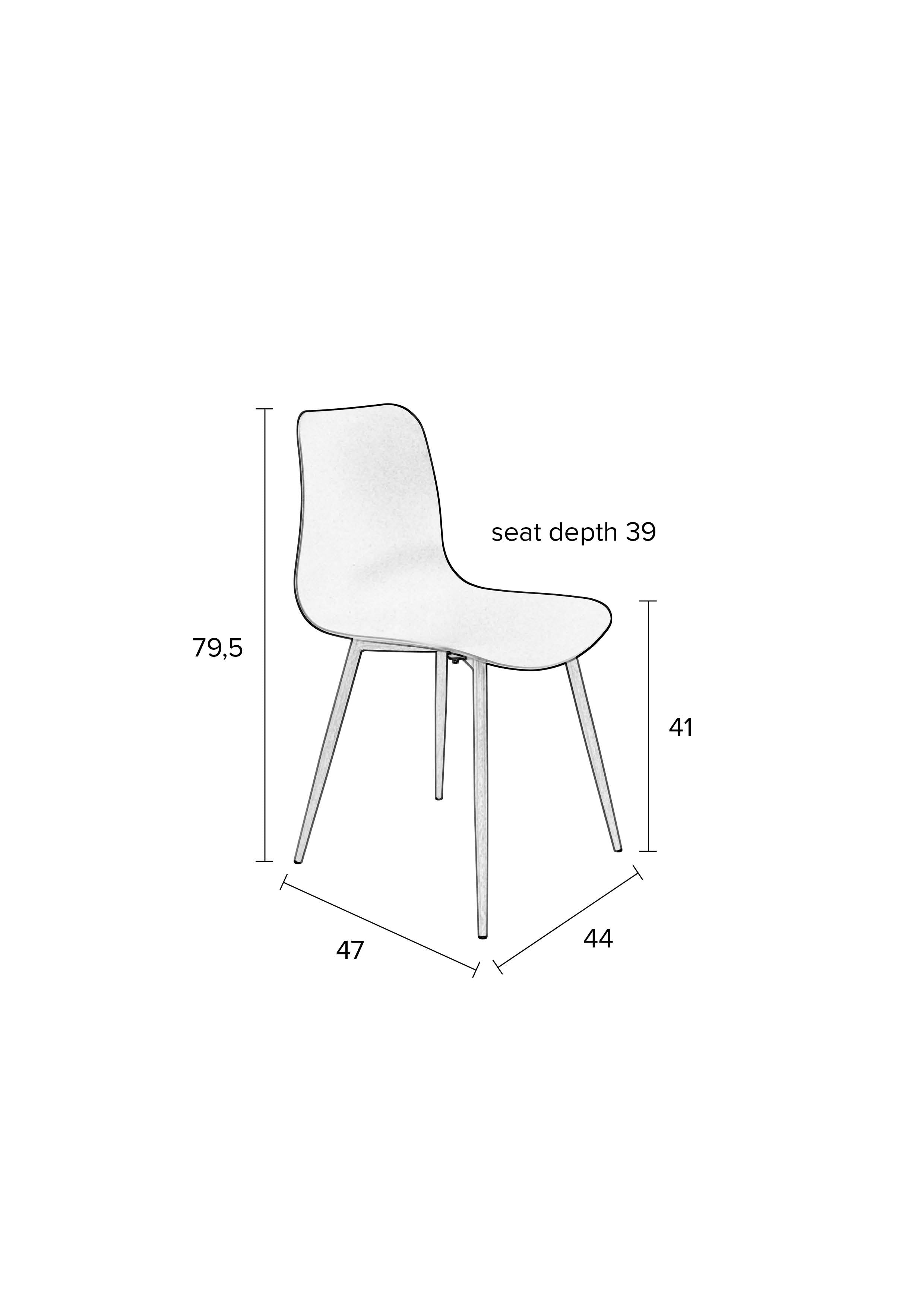 Sivhølm Stoel Leon – Modern Scandinavisch Design & Hoog Zitcomfort